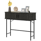 Julian hallway console table in Black