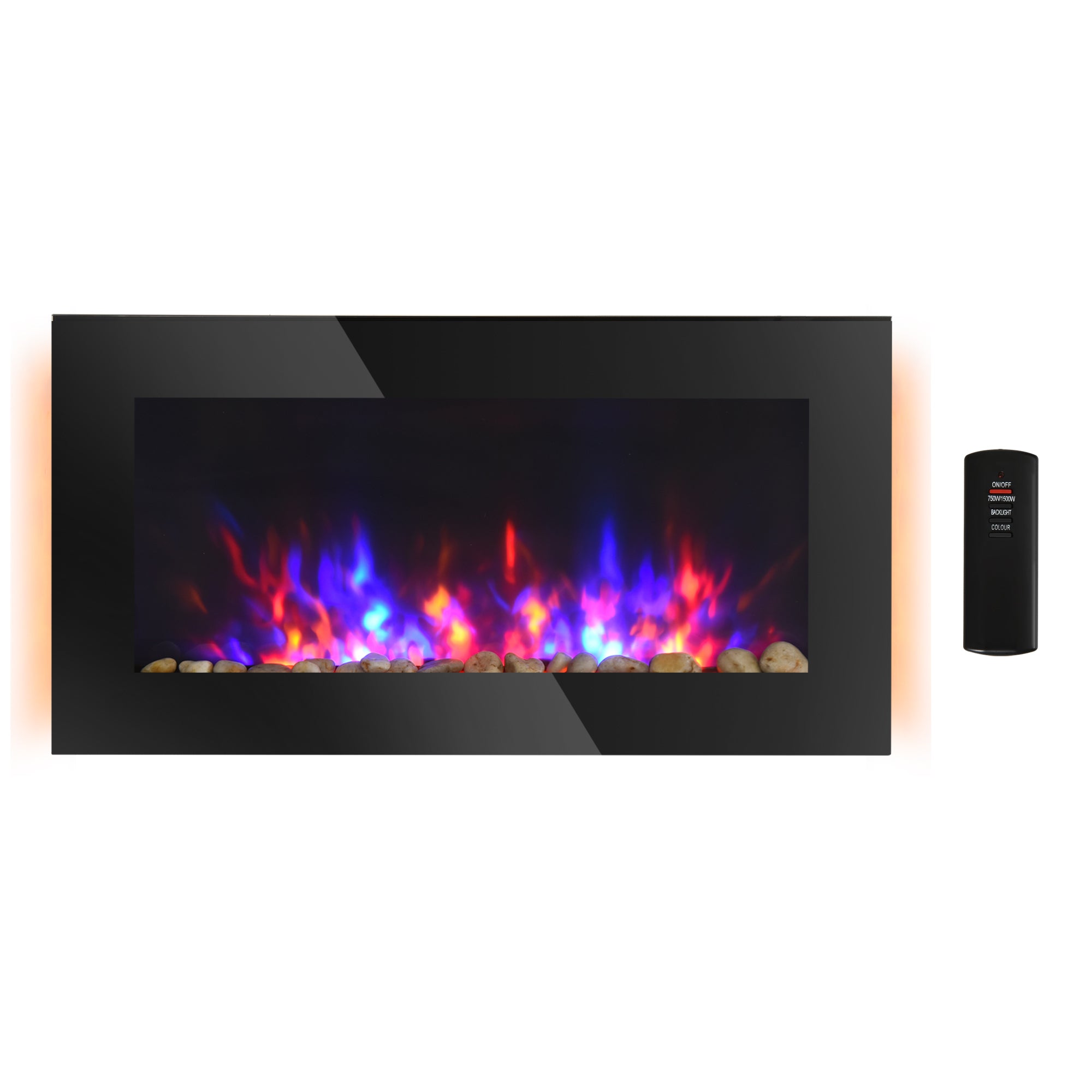 wall-mounted electric fireplace