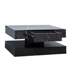 Cole 16.93" High LED Coffee Table – Modern RGB Living Room Centerpiece with Storage