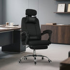 Brady Ergonomic Executive High Back Office Chair with Footrest, Lumbar Support, Black