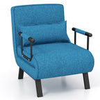 Jade sleeper accent chair lounger in Blue