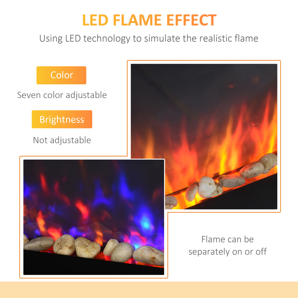 wall-mounted electric fireplace