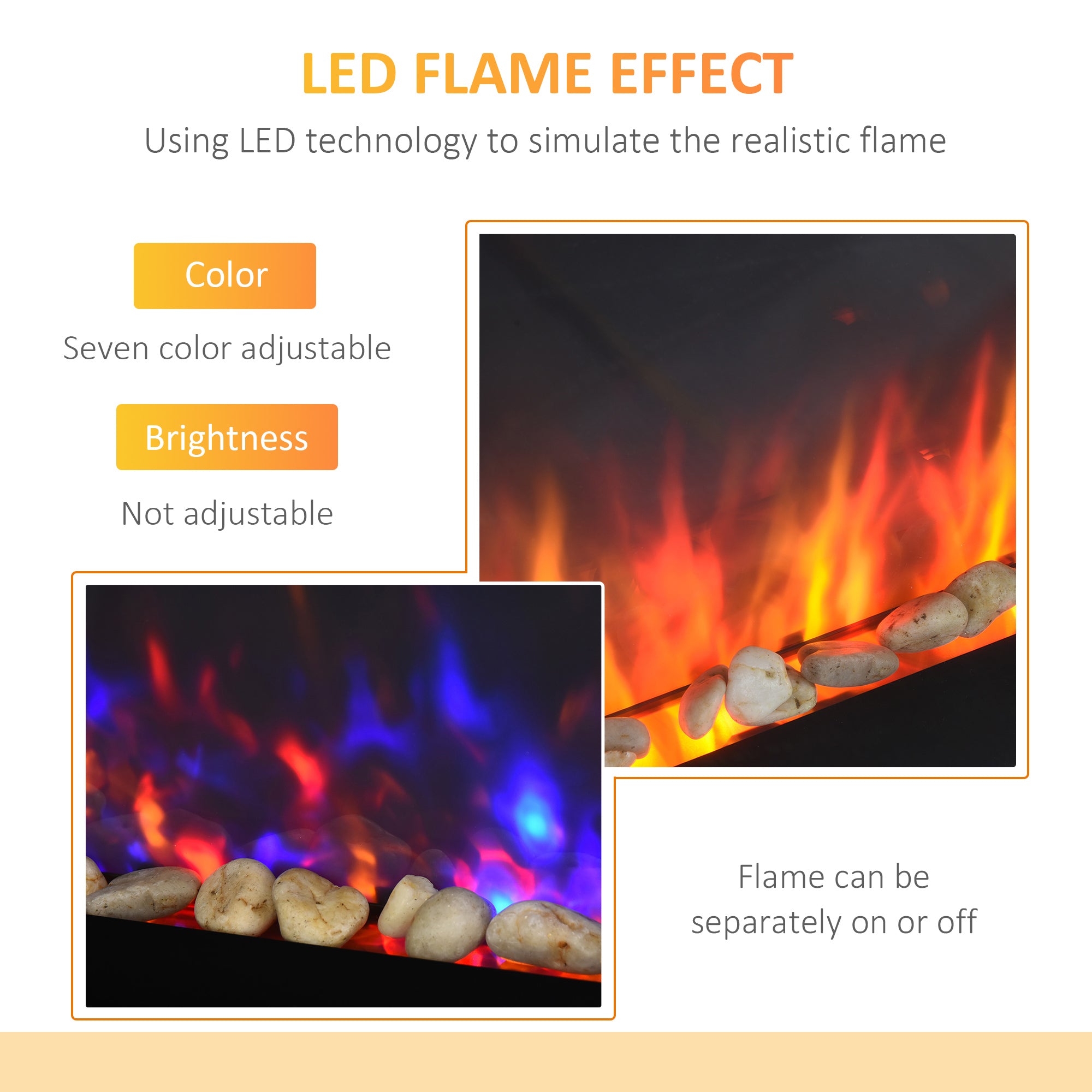 wall-mounted electric fireplace