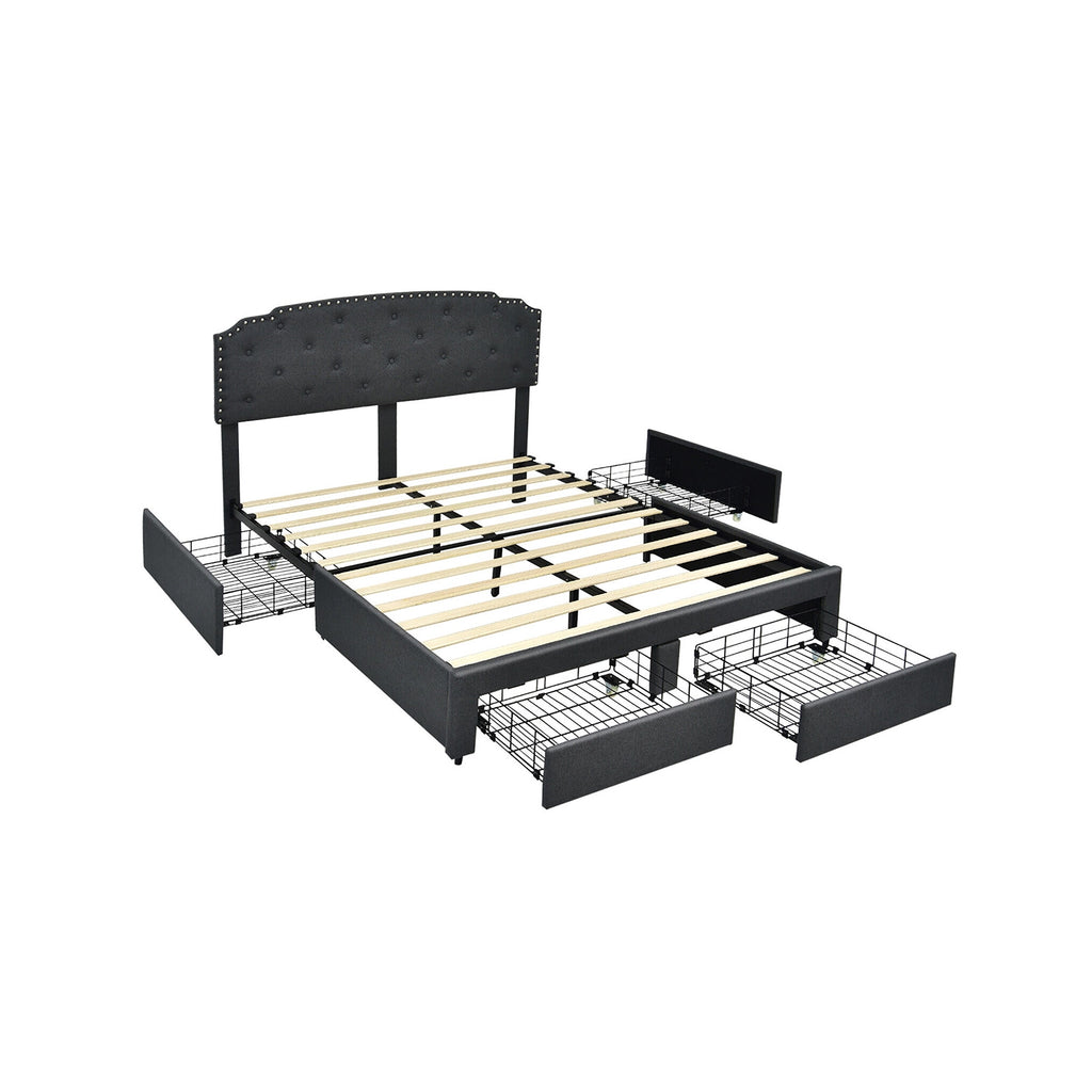 Richmond storage platform bed frame queen