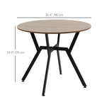  Modern Dining Room Table with Steel Frame