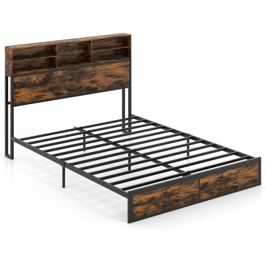 Simple platform queen bed frame