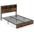 Simple platform queen bed frame