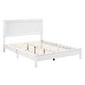 Kelsey Queen solid wood bed frame with platform slats White