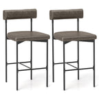 Paige modern counter height stools in grey
