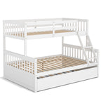 twin over full bunk bed with trundle feature
