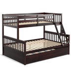 twin over full bunk bed with trundle feature