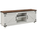 Kirby Farmhouse TV Stand Small Minimalist Barn Doors Cable