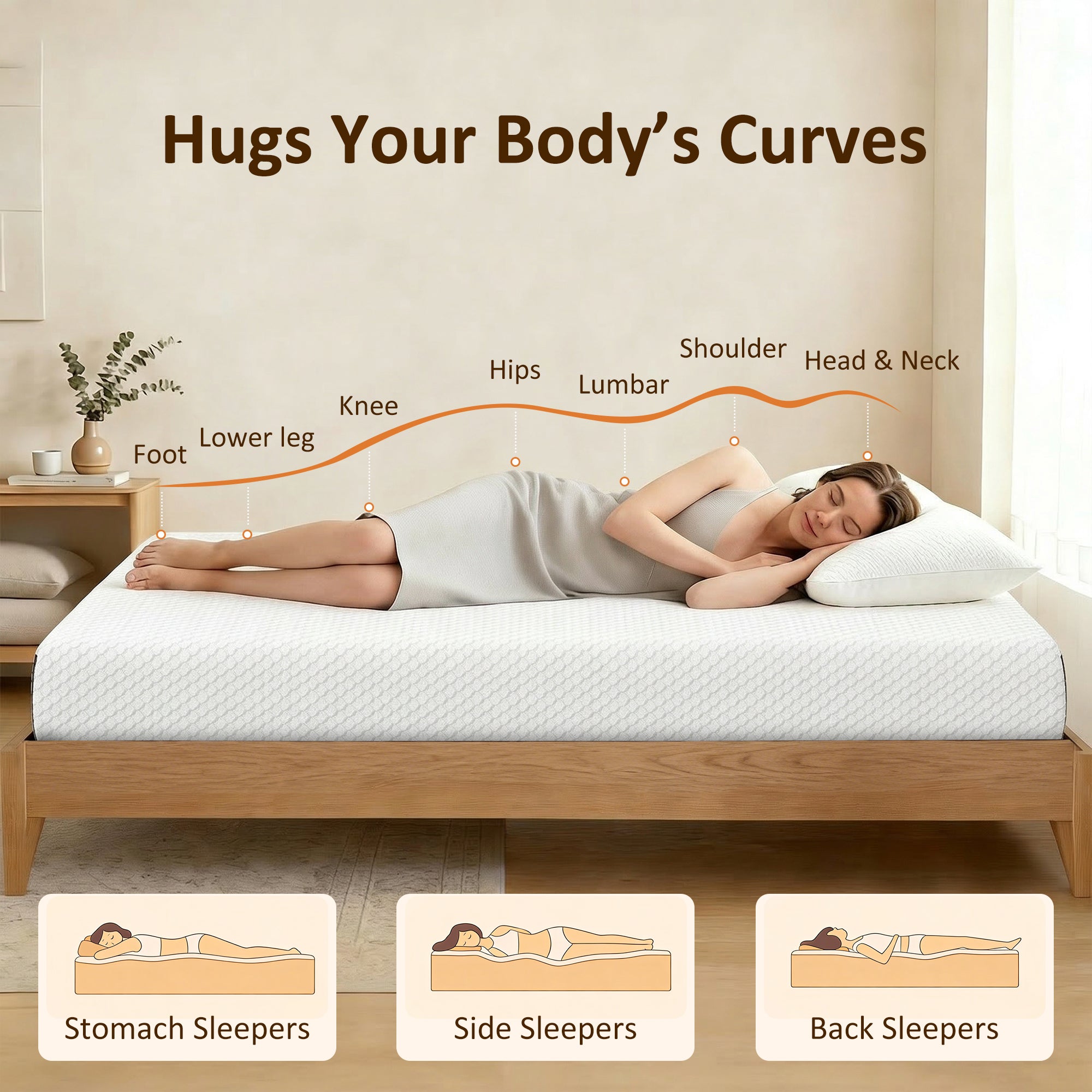 Merritt 8-Inch Luxury-Firm Memory Foam Mattress in a Box-Available in 4 Sizes