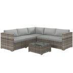 Brooke patio set for outdoor in Grey