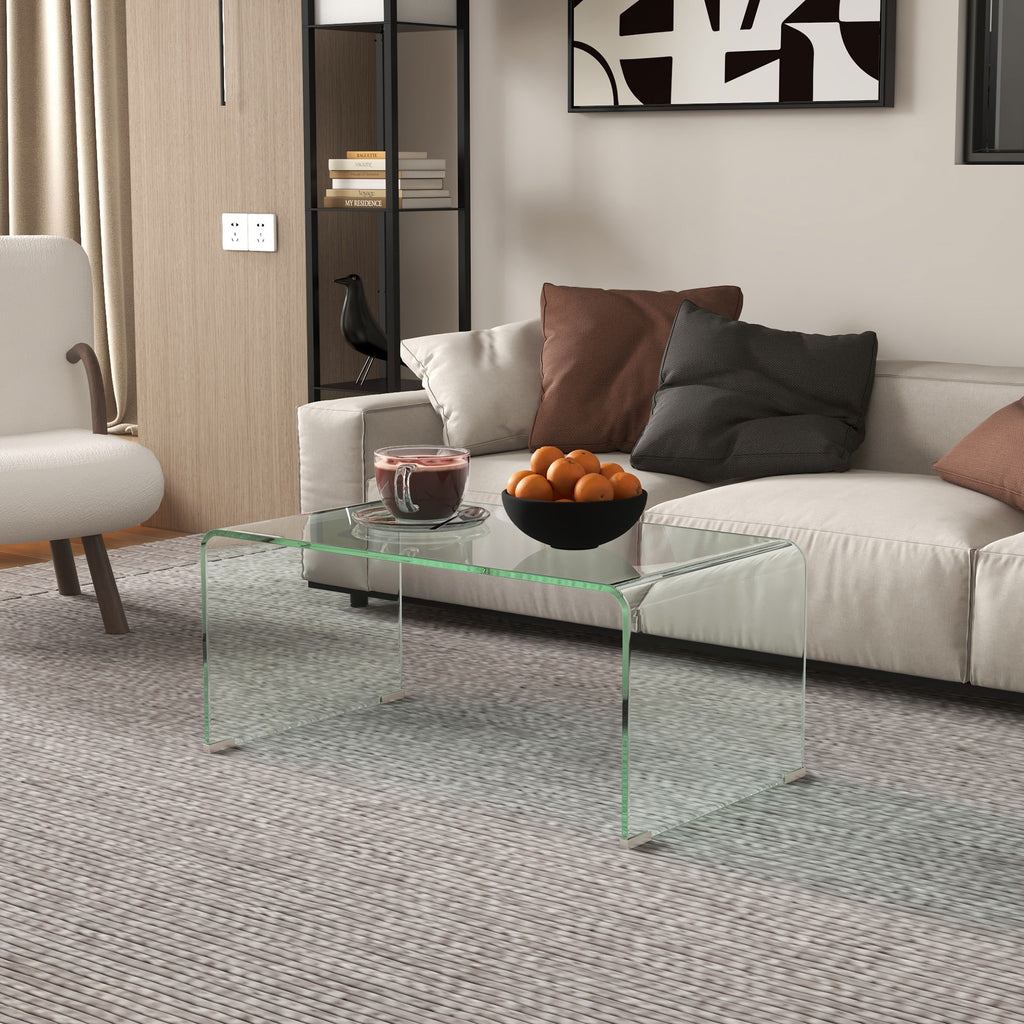 Sage Glass Coffee Table