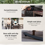 Oxlade Outdoor Rattan Wicker Rocking Chair with Thick Cushions-Set of 2-Grey