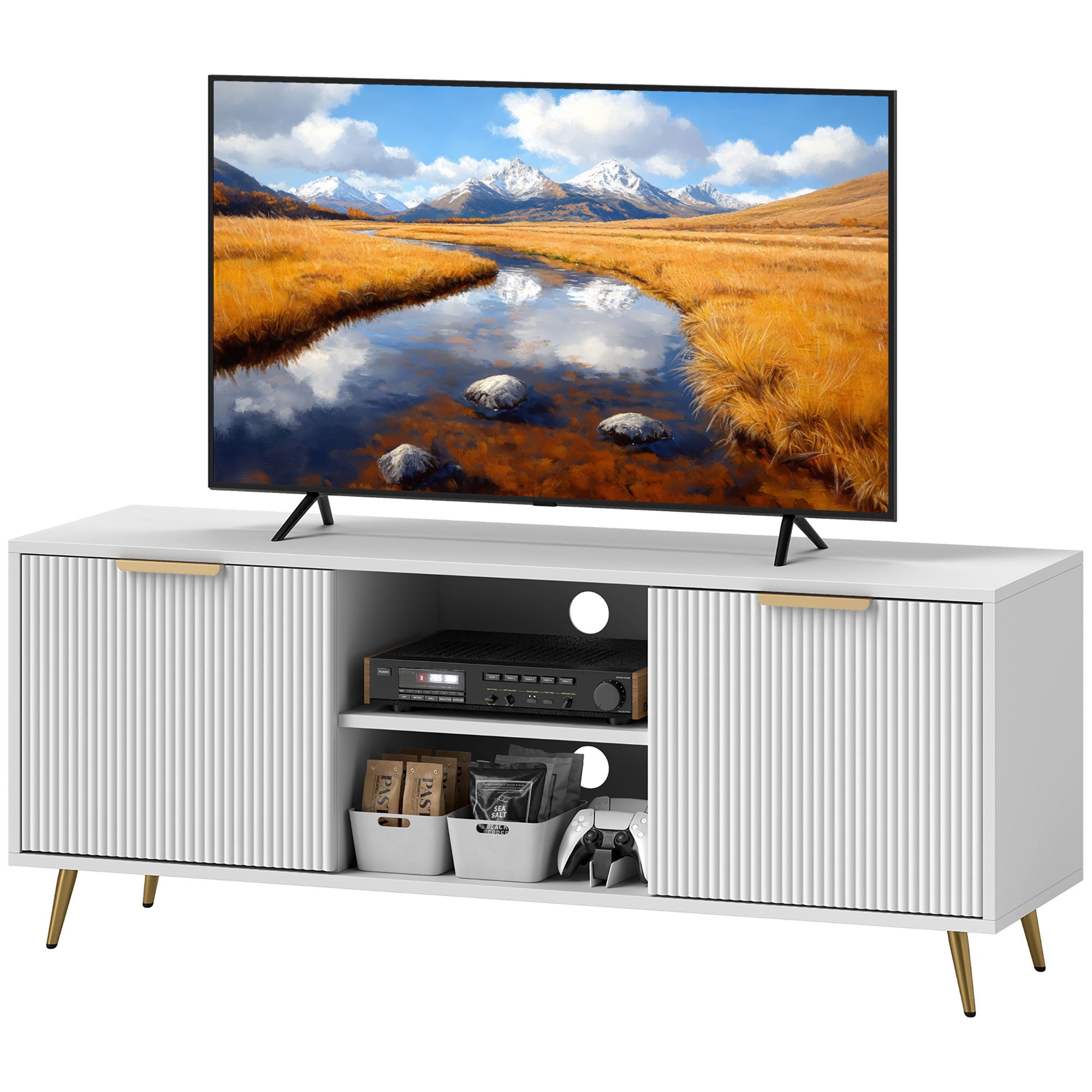 Collins TV Stand with Storage for 55 Inch TV