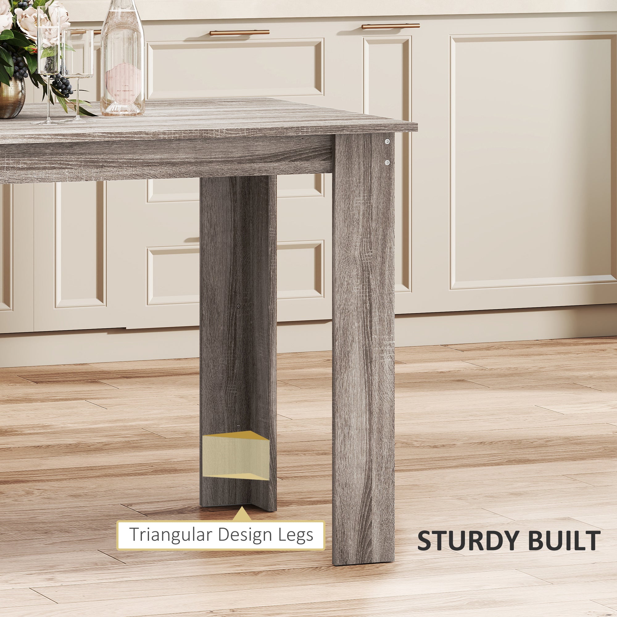 Dining Table with Wood Effect for Dining Room