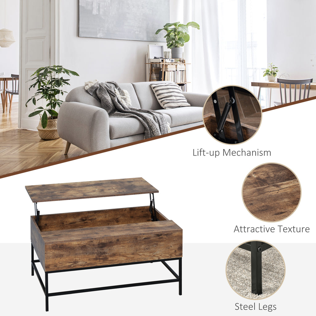  Center Table for Living Room Rustic Brown