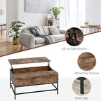  Center Table for Living Room Rustic Brown