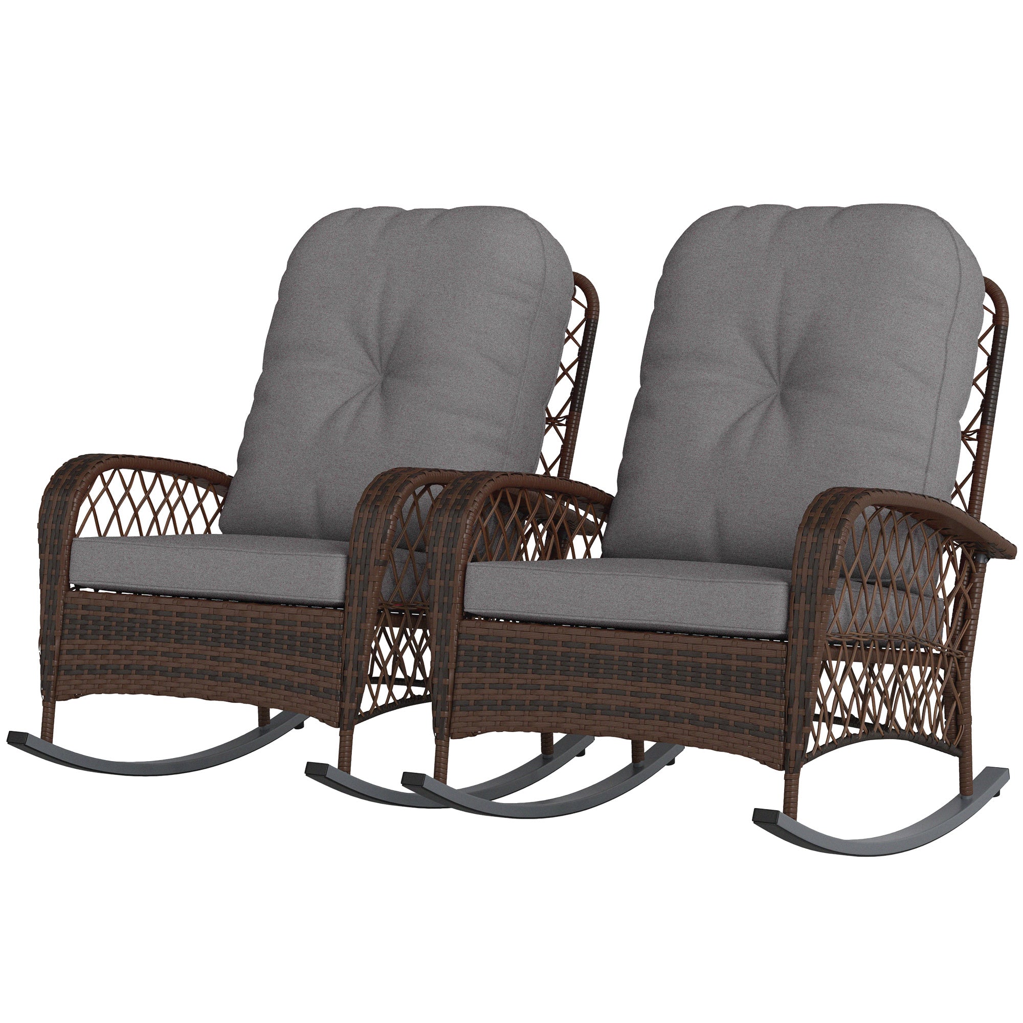 Oxlade outdoor rocking chairs in Grey