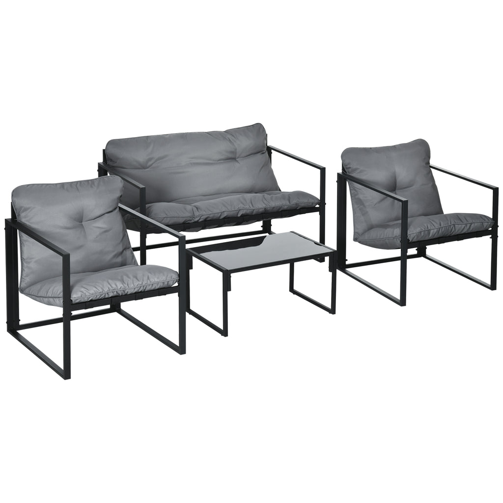 Patio conversation set grey