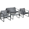 Patio conversation set grey