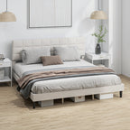 Harper King Size Bed Frame with Upholstered Headboard