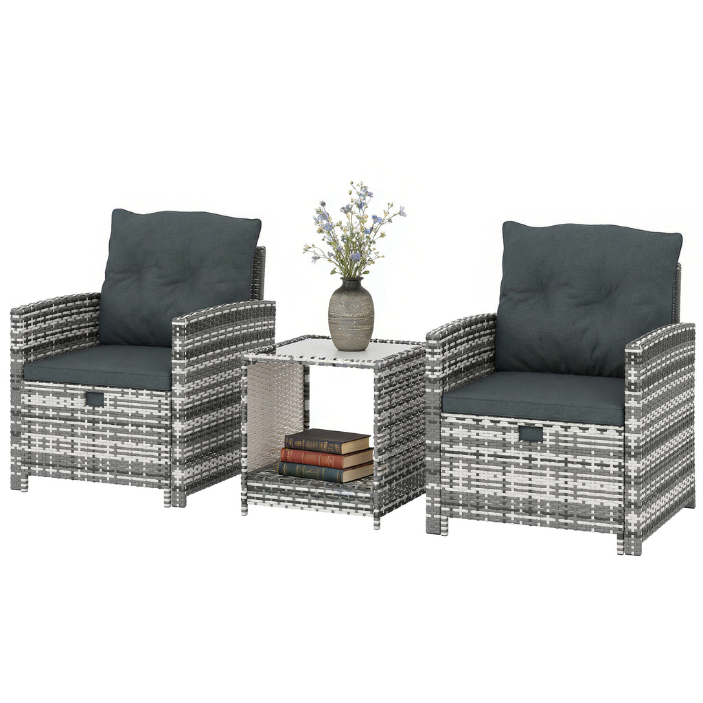 Athena 5 pieces patio set grey colour