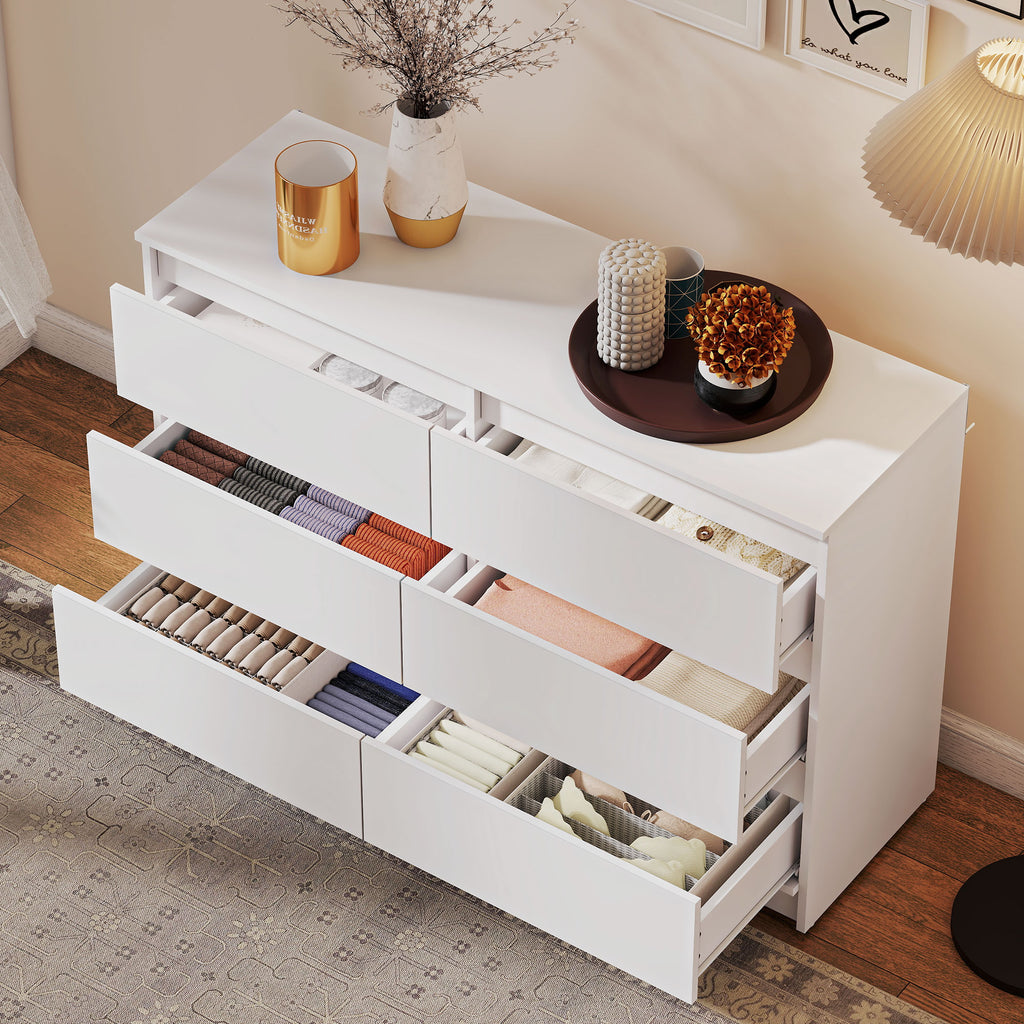 River 6 Drawer Dresser for Bedroom,