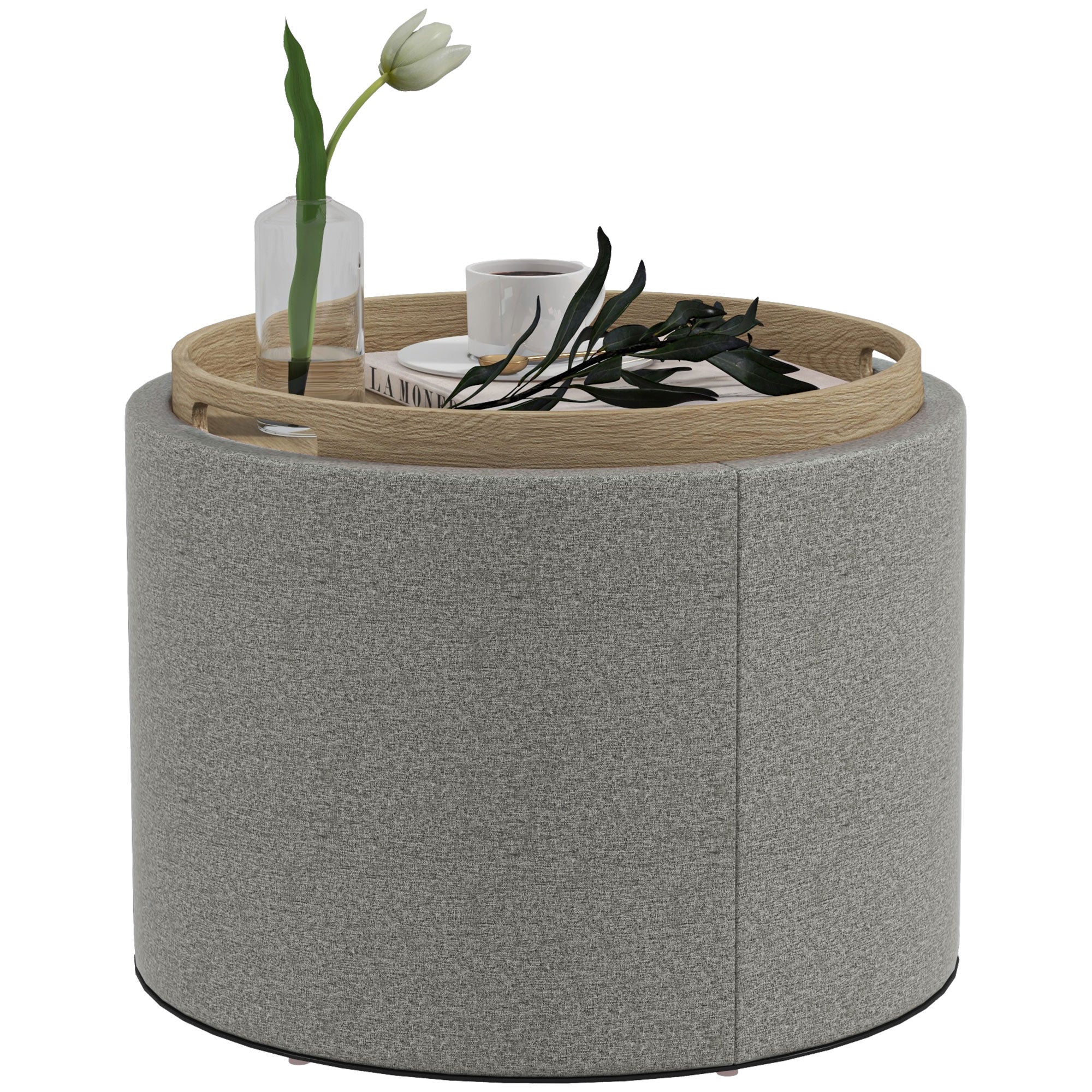 Coffe table style ottoman with storage