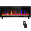  Thin Electric Fireplace Freestanding Wall Mounted Fireplace Heater with Eco Mode