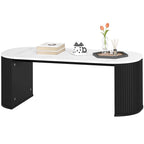 Modern Marble-Effect Living Room Table 