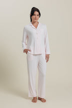Sleepwear Set <br/>Bamboo Button-Up Cropped Pajama Set