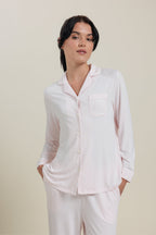 Sleepwear Set <br/>Bamboo Button-Up Cropped Pajama Set