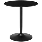  Round Dining Table with Steel Base for Living Room