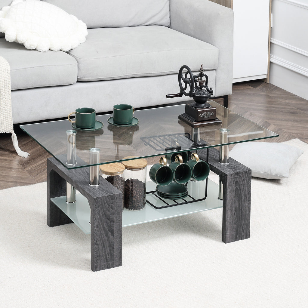 Sutton Rectangle Glass Coffee Table