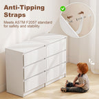 River 6 Drawer Dresser for Bedroom,