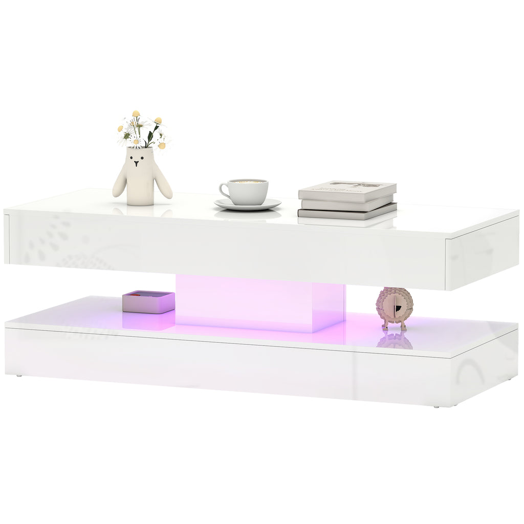Modern coffee table in white