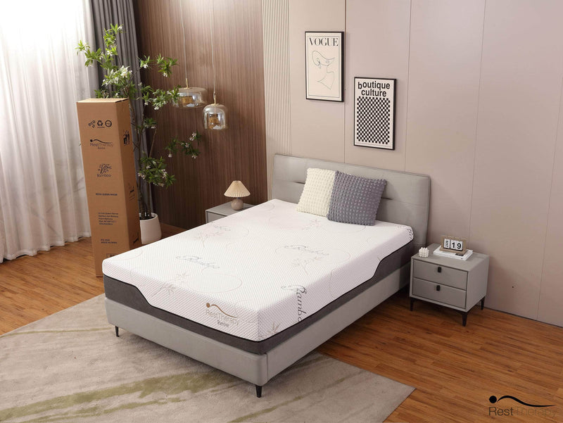12 Inch Revive Bamboo Cool Gel Memory Foam Mattress - Available in 3 Sizes