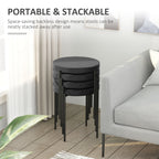  Modern Stacking Stools Set of 4