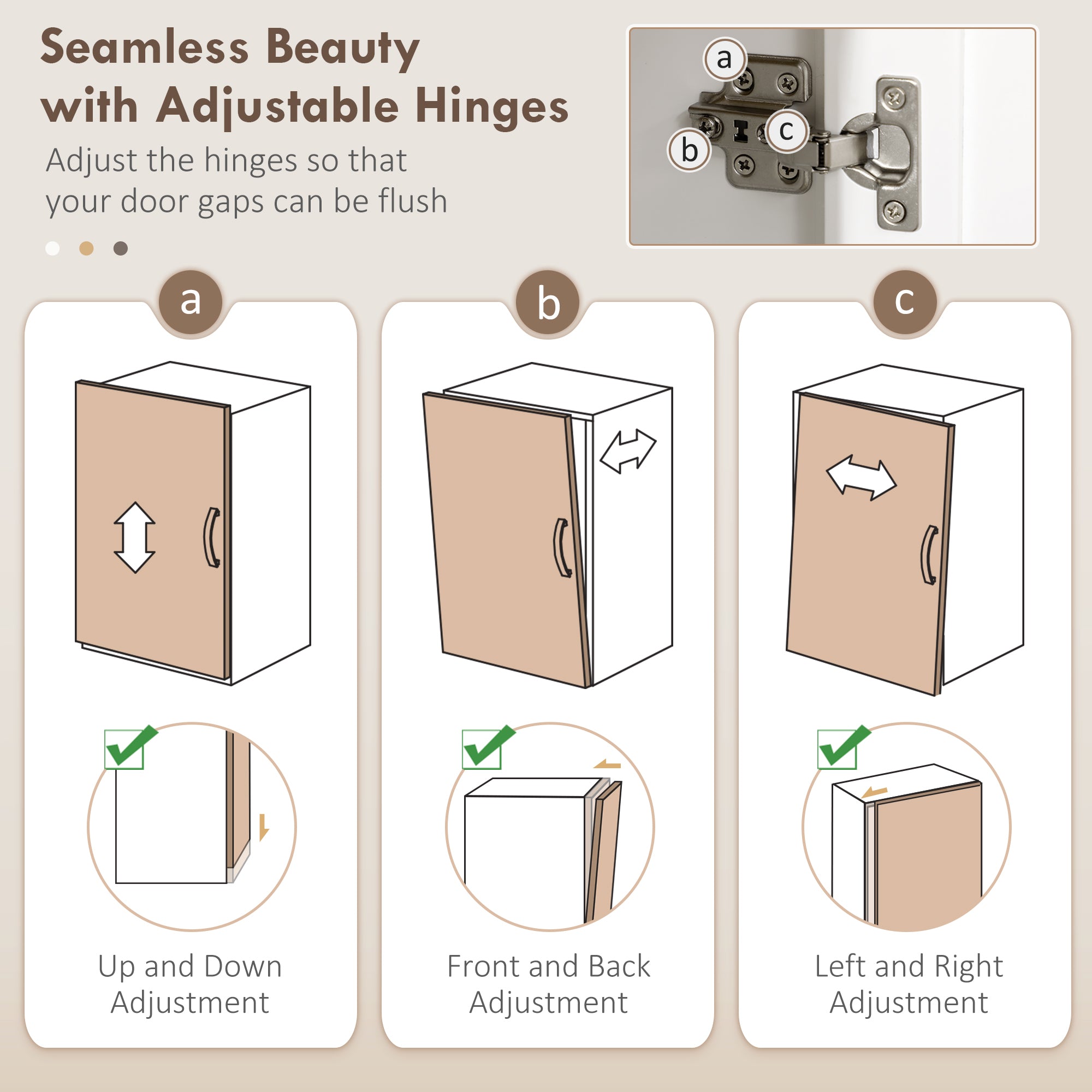 Brooks 71" 5-Door Kitchen Pantry Cabinet, Freestanding Storage Cabinet Cupboard with Adjustable Shelves, White