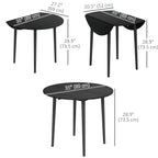 Round Drop Leaf Kitchen Table