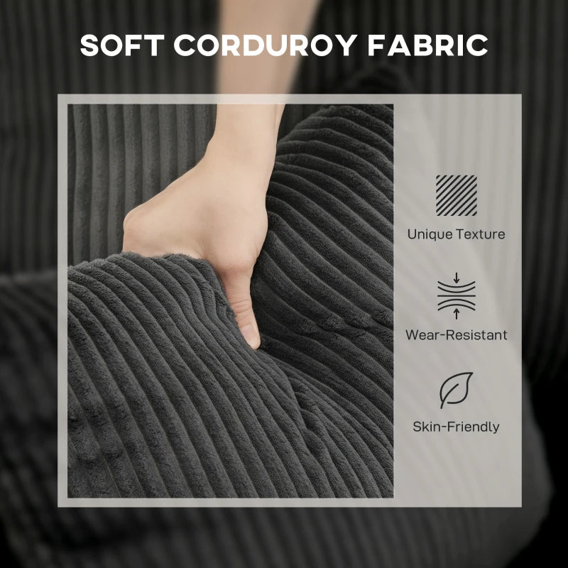 Leo 81" Sleeper Sectional with Storage Chaise-Dark Grey