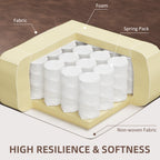 RAYA Accent Chair Small Cozy Comfortable Modern Faux Leather Thick Padding for Living Room, Bedroom, Home Office-Brown