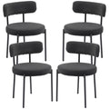  Modern Dining Chairs w Corduroy Upholstery
