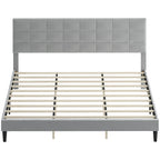  Bed Frame with Upholstered Headboard