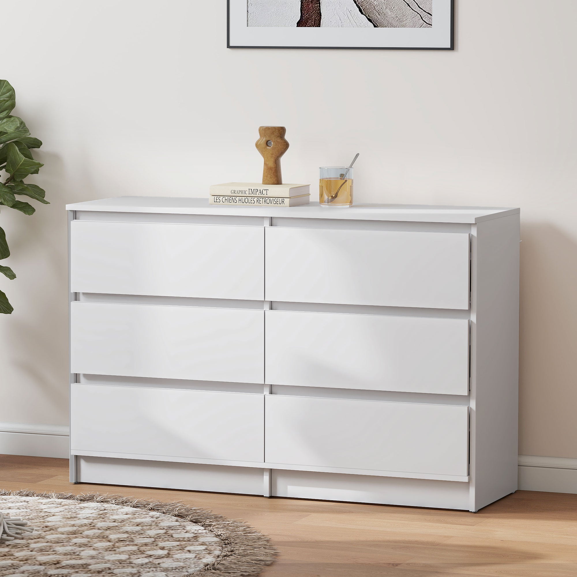 River 6 Drawer Dresser for Bedroom,