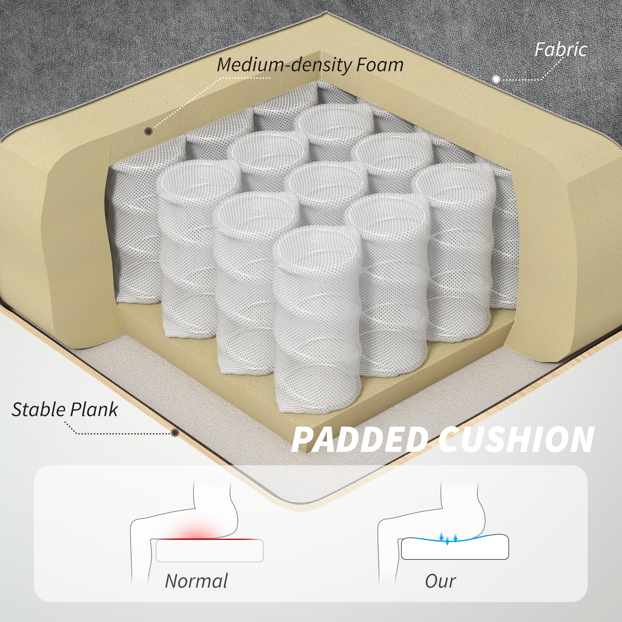 Hayden Executive Office Chair, Desk Chair with Flip-up Armrest, Diamond Fabric Computer Chair Office, Dark Grey