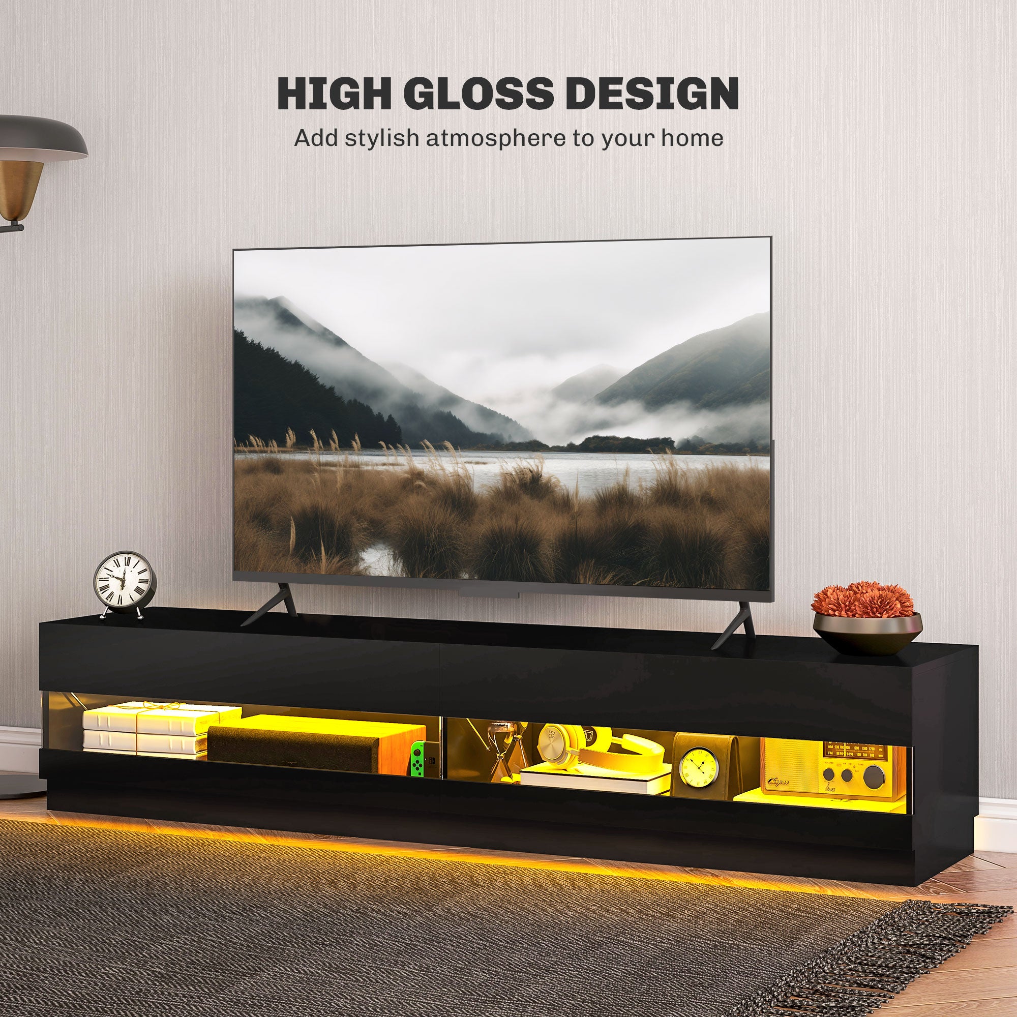 Hart Lighted TV Stand for TVs up to 75